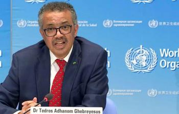 المدير العام لمنظمة الصحة العالمية تيدروس أدهانوم غيبرييسوس