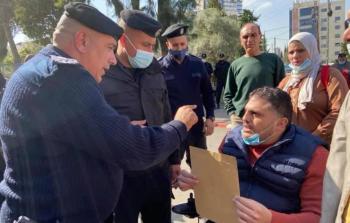 جانب من الاعتصام قبل أيام