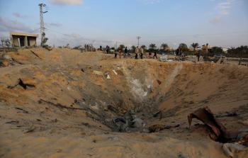 مكان بيت عائلة السواركة التي هاجمته طائرات الاحتلال