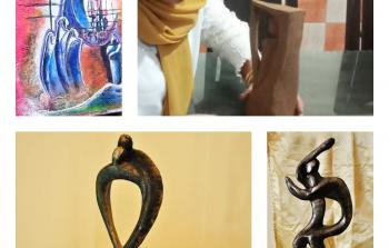 الفنانة التشكيلية أمل الكحلوت