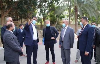 جانب من زيارة وفد الاتحاد الأوروبي مرافق وزارة الصحة