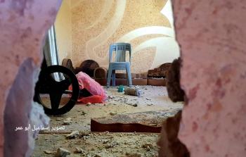 نجاة عائلة فلسطينية وسط قطاع غزة من قصف مدفعي إسرائيلي قبل أسبوع