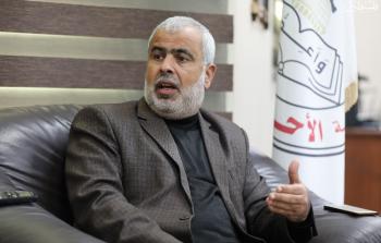 خالد أبو هلال الأمين العام لحركة الأحرار الفلسطينية (تصوير/ محمود أبو حصيرة)