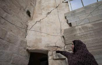 تصدع المنازل في حوش النرسات (أرشيف)