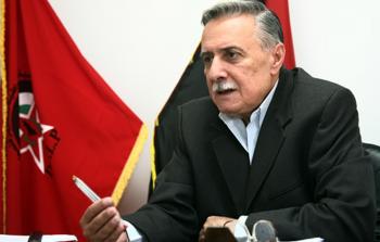 نائب الأمين العام للجبهة الديمقراطية لتحرير فلسطين قيس عبد الكريم  (أرشيف)