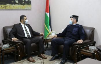 جانب من لقاء النائب العام مع مدير الشرطة