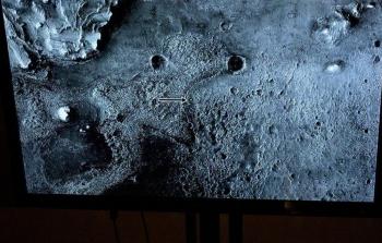 صورة للمنطقة التي هبطت فيها المركبة أمس