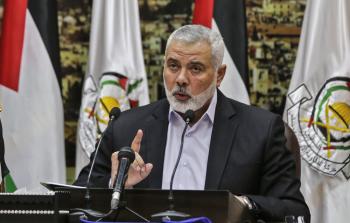 إسماعيل هنية رئيس المكتب السياسي لحركة المقاومة الإسلامية 