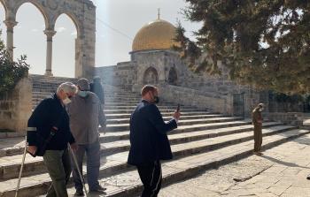 جانب من اقتحامات المستوطنين للمسجد الأقصى صباح اليوم