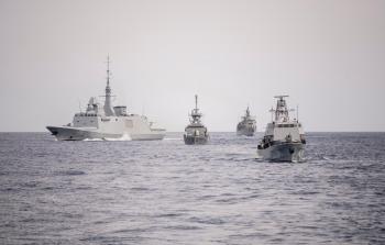 قطع بحرية ضمن المناورة المشتركة
