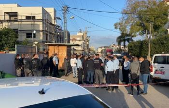 موقع الجريمة في قلنسوة، فجر اليوم