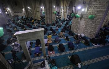 صلاة التراويح بمساجد غزة