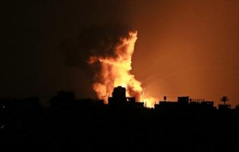 غارة (إسرائيلية) على قطاع غزة - وكالات