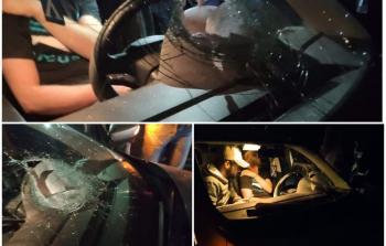 إصابة شاب قرب قربة مادما إثر هجوم المستوطنين على مركبته