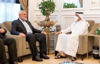هنية خلاء اللقاء مع وزير الخارجية القطري