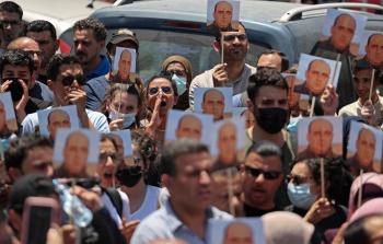 احتجاجات شعبية على اغتيال نزار بنات (أرشيف)