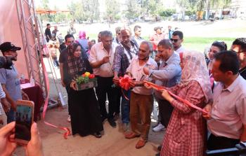 افتتاح السوق التضامني بغزة (أرشيف)