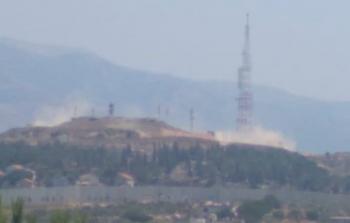 جانب من القصف شمال فلسطين المحتلة