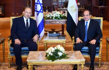 السيسي يستقبل بينيت في شرم الشيخ