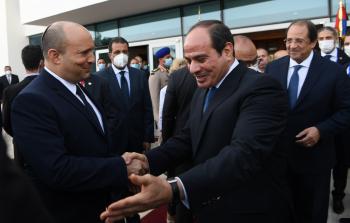 السيسي يستقبل بينيت في شرم الشيخ