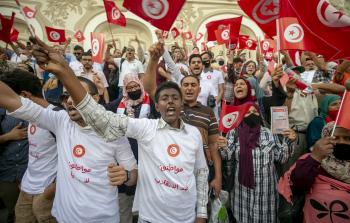 جانب من الوقفة (الأناضول)