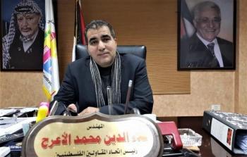 نقيب اتحاد المقاولين الفلسطينيين في غزة، علاء الدين الأعرج (أرشيف)