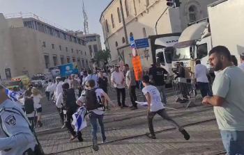 هروب المستوطنين من محيط المسجد الأقصى في معركة سيف القدس (أرشيف)