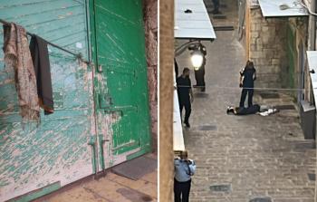 الشهيد خزيمة في اللحظات الأولى لاستشهادها