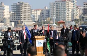 مؤتمر ممثل الاتحاد الأوربي بغزة (تصوير: ياسر فتحي)