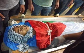 جثمان الطفل الشهيد دعدس