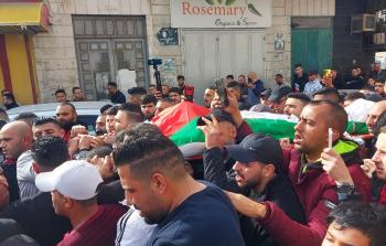 تشييع الشهيد أمس