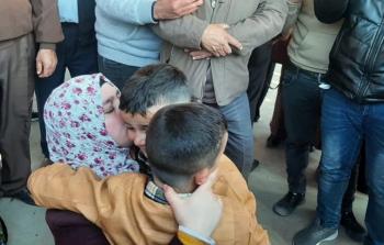 لحظة الإفراج عن الأسيرة إيناس عصافرة