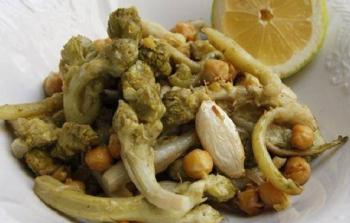 نبات العكوب الفلسطيني مطبوخا