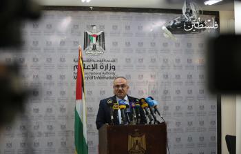 جانب من مؤتمر وزارة الأشغال (تصوير: ياسر فتحي)