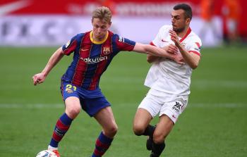 لقاء سابق برشلونة واشبيلية