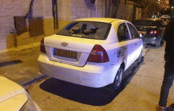 الاعتداء على مركبات المقدسيين