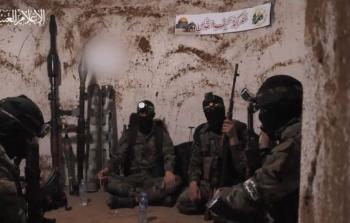 مقاتلو القسام في أحد الأنفاق (أرشيف)