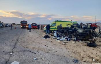 صورة لمكان حادث جنوب سيناء