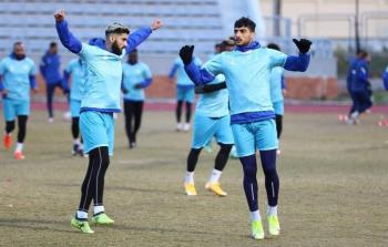 اللاعبان ياسر حمد ومحمد بلح