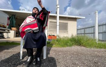 خديجة فضيلة إحدى الفلسطينيات المهدد منزلها بالهدم في الطيرة