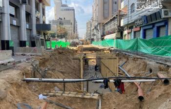 صورة لأحد الشوارع المتضررة من العدوان - تصور| رمضان الأغا