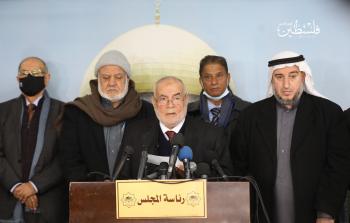 جانب من مؤتمر المجلس التشريعي بغزة (تصوير: رمضان الأغا)