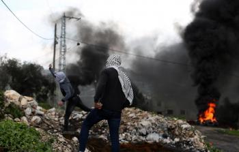 صورة من مواجهات كفر قدوم- قلقيلية