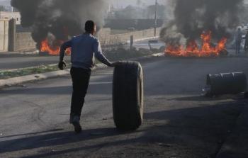 جانب من المواجهات في الضفة الغربية (مواقع التواصل)