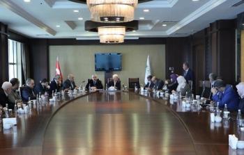 جانب من اجتماع المؤتمر العام لفلسطينيي الخارج في إسطنبول اليوم