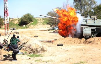 كواليس احدى مشاهد المسلسل (تصوير ياسر فتحي)