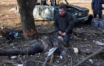 الهجوم الروسي أسفر عن مئات القتلى والجرحى (الأناضول)