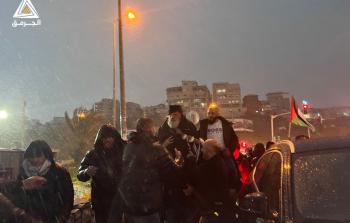 الأهالي يستقبلون المحرر جبارين في أم الفحم