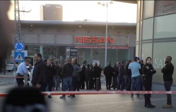 صورة من مكان عملية الطعن بمدينة بئر السبع