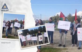 جانب من الوقفة أمام سجن الدامون